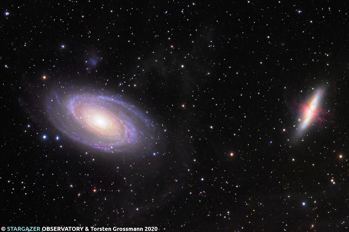 Galaxien M81 M82 - die "kämpfenden Galaxien"