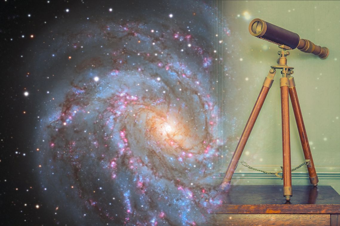 Sternenbeobachtung - Jedermann kann - M 83 und ein altes Teleskop