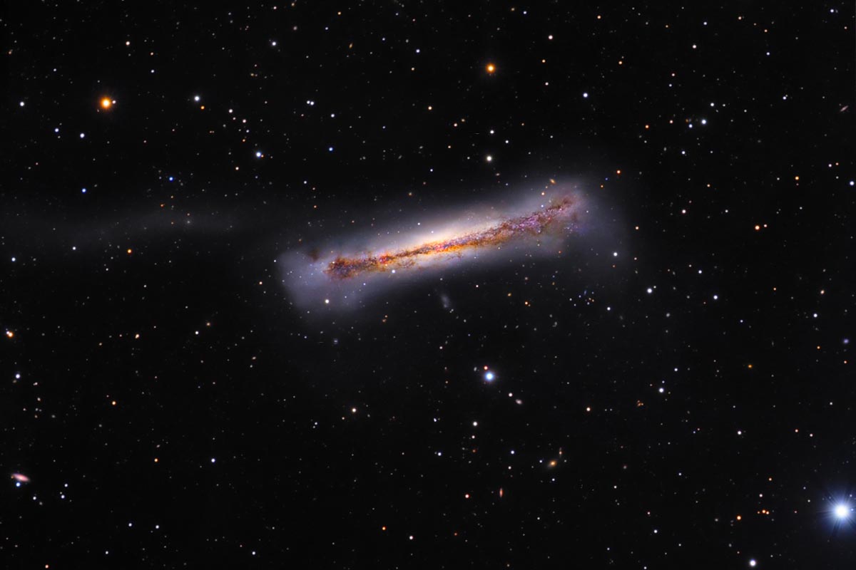 Galaxie NGC 3628 – 9″ TMB Apo March 2007