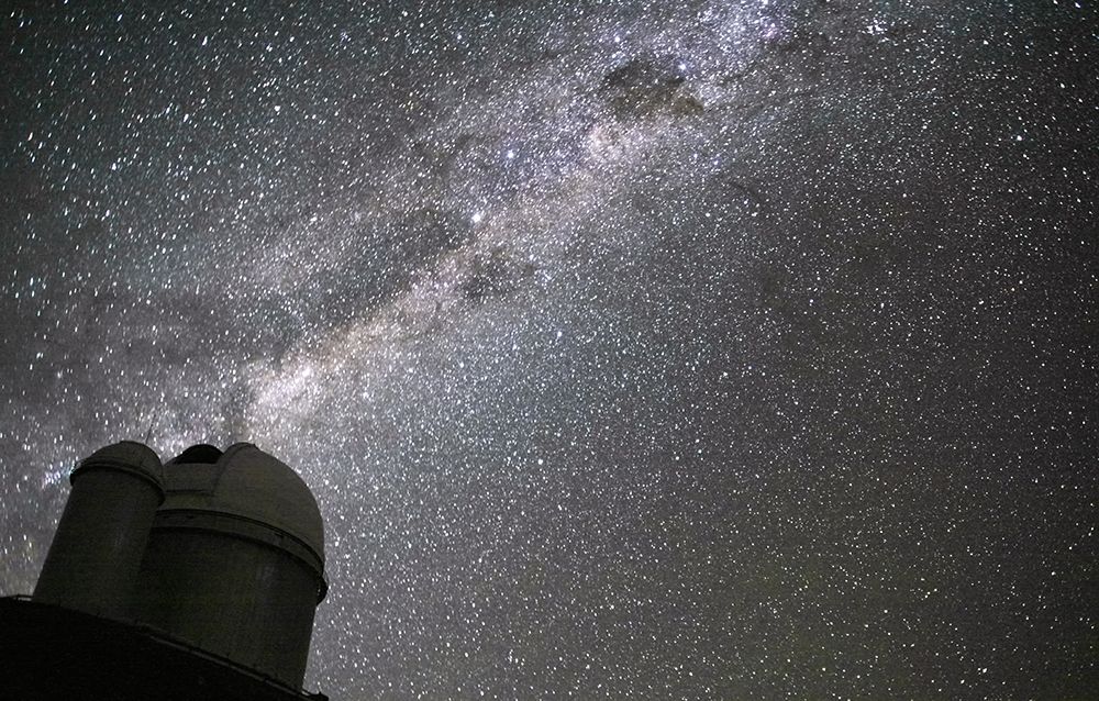 Milchstraße mit dem 3,6 m Teleskop in La Silla, Chile